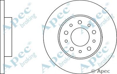 APEC BRAKING dsk3087 -  Тормозной диск